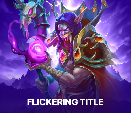 FLICKERING TITLE